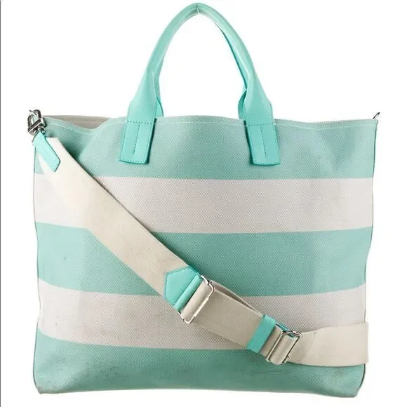 Tiffany & Co. Striped Canvas Tote - Picture 3 of 16